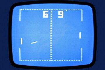 Capture d'écran du jeu vidéo pong