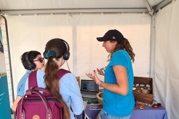 Quiz acoustique lors d'un stand Naturoscope