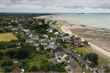Vue du trait de côte de St Jean le Thomas en 2021