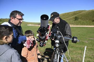 Atelier observation du soleil avec les 4A