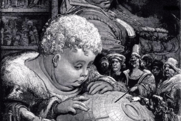 L'éducation de Gargantua par Gustave Doré