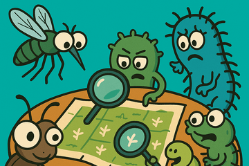 Conseil stratégique Ravageurs malins et microbes futés Réunion stratégique d'insectes et de microorganismes autour d'une table
