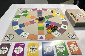 Plateau de jeu du Trivial Pursuit