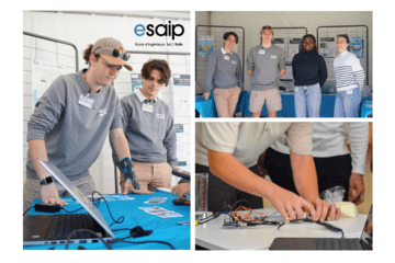 Photo des expériences scientifiques et des groupes d'étudiants