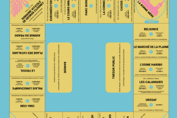 plateau du jeu "le tour des propriétaires" 