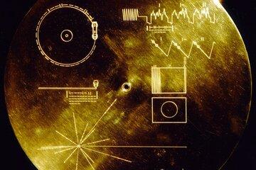 Le couvercle du Voyager Golden Record