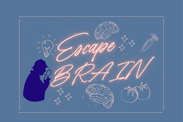 image d'un inspecteur et des mots escape brain