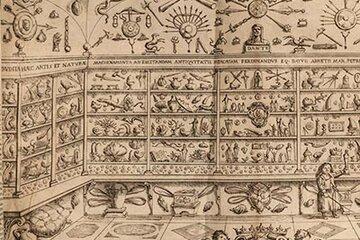 Museo Cospiano, gravure sur cuivre de Lorenzo Legati, Bologne 1677 ca