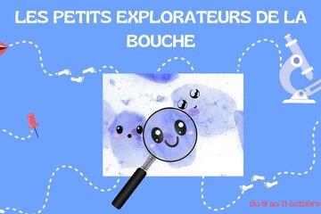 Les petits explorateurs de la bouche schéma d'une cellule buccale avec une loupe par dessus