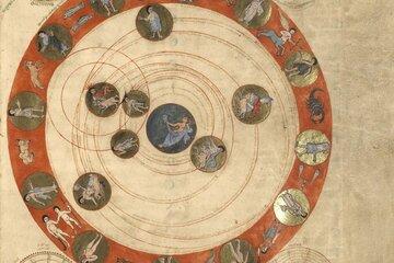Planétarium issu du manuscrit "Phénomène d'Aratos"