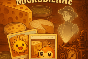 A la découverte de l'intelligence microbienne ! Affiche du stand ABTE pour la fête de la science 2025