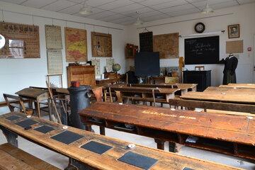 Salle de classe du musée de l'école de Chartres et d'Eure et Loir