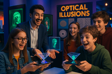Visuel sur les illusions d'optique