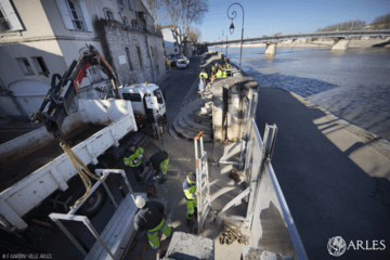 installation des batardeau 