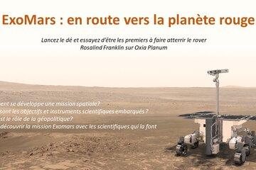 Image de présentation pour l'animation d'un jeu de l'oie sur la mission ExoMars