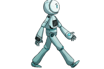 robot en marche
