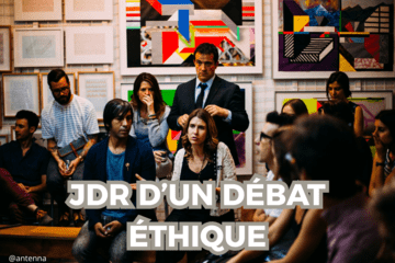 Personnes réunies pour débattre