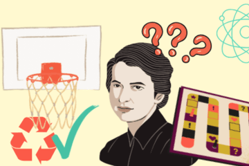 Panier de basket pour la sensibilisation au tri et découverte des femmes scientifiques méconnues