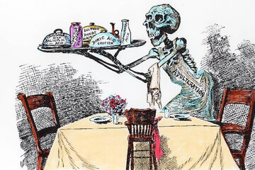 Additifs alimentaires caricature