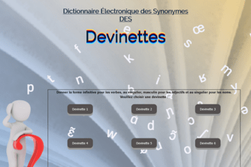 Interface des devinettes du DÉS