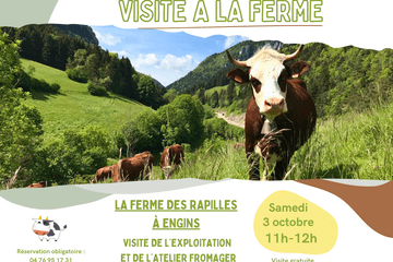 Visite de la ferme des Rapilles à Engins le Samedi 3 octobre 2026, de 10h à 12h
