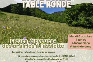 Soirée table-ronde  « Fleurs, éleveurs : des prairies à l’assiette »