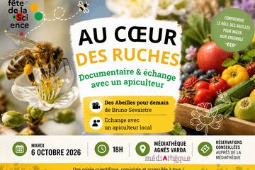 Affiche "Au coeur des ruches"