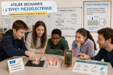 Atelier sur l'effet piézoélectrique