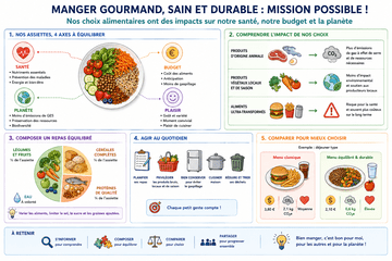 description d'une assiette équilibrée et bonne pour la planète