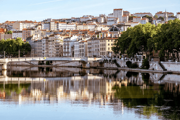 Image du fleuve du Rhone à Lyon