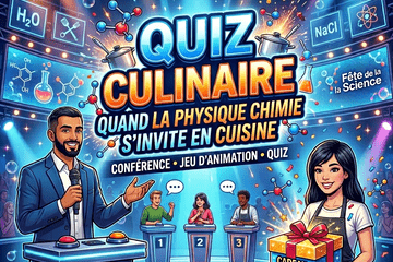 Quiz culinaire en direct avec QR code pour répondre aux questions lors de cette conférence/jeu