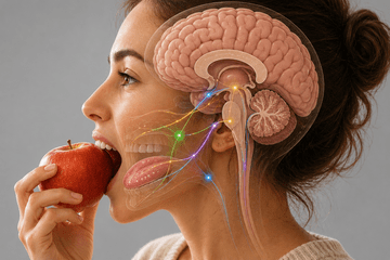 femme mangeant une pomme