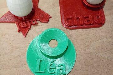 Exemple de réalisation de coquetiers en 3D