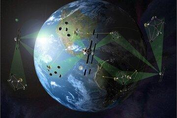 La Terre vue de l'espace différents types de satellites