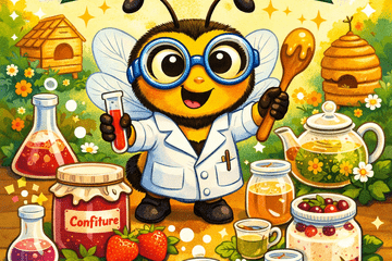 Une abeille participe à la production de nouvelles saveurs et analyse ses créations.