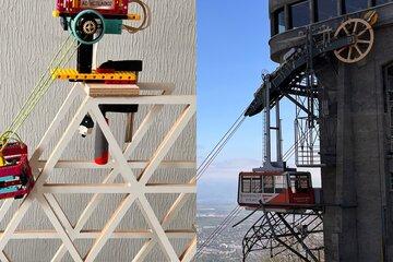 Représentation du téléphérique avec Lego Spike