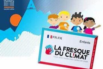 illustration du titre avec des enfants face à une montagne