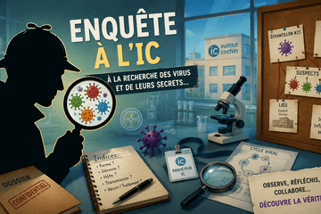 Enquêteur de police sur les traces du virus