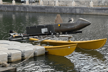 Le bâteau du projet Néréides mis à l'eau
