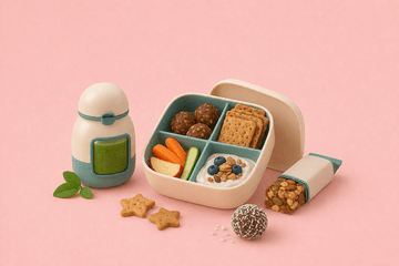 Illustration d'une boite à gouter avec des aliments