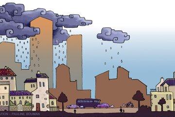 Frise d'un paysage urbain