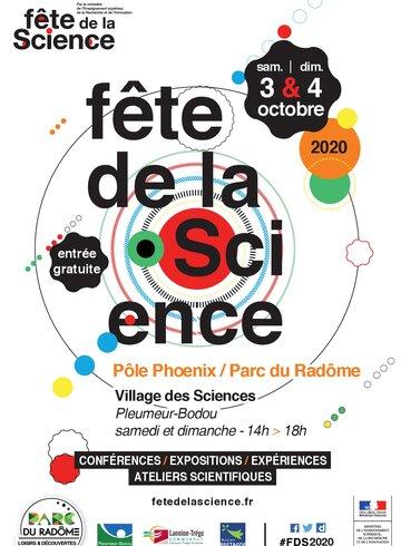 Fête de la Science Trégor 2020 Affiche Fête de la Science