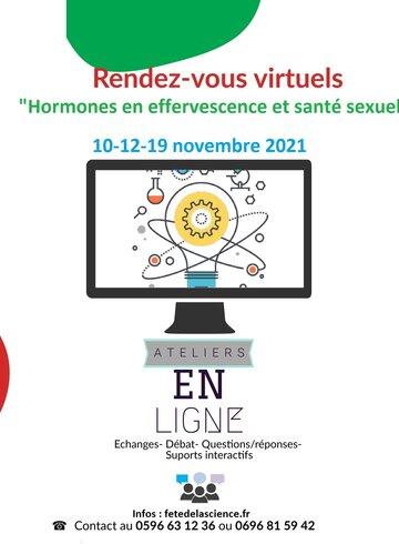 Visuel "rendez-vous virtuels : hormones en effervescence et santé sexuelle"