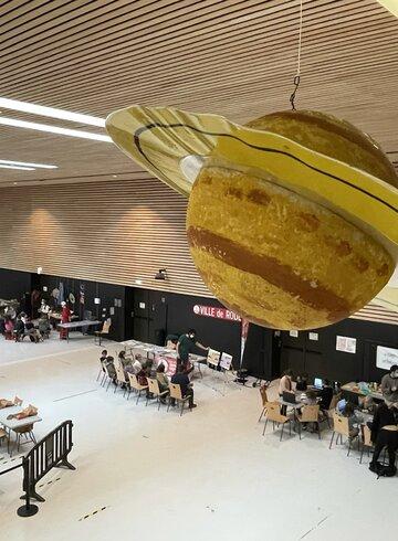 La planète Saturne La planète Saturne dans le ciel du Village des Sciences 2021