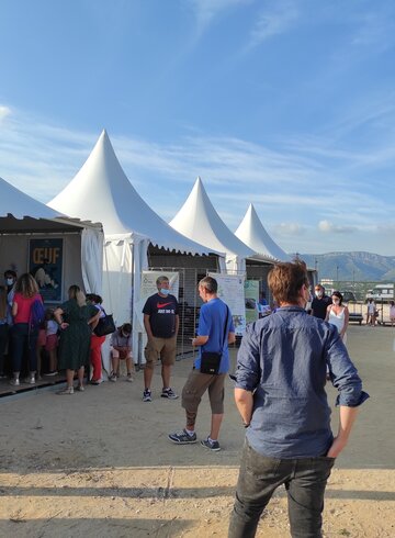 Stands de certains porteurs lors du Village de la Seyne sur Mer 2021