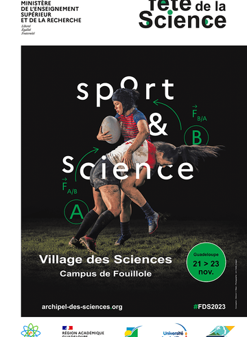 Affiche village des sciences Guadeloupe