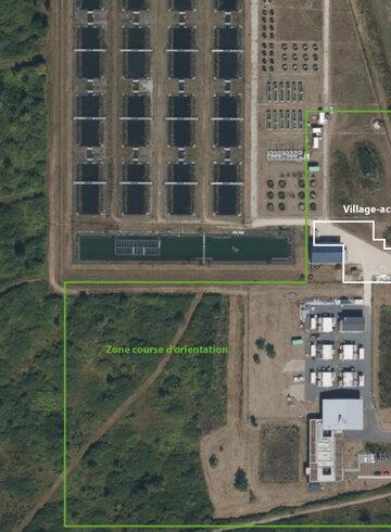 Plan légendé du site de l’événement