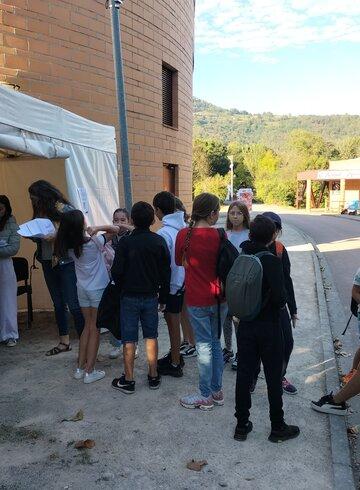 Arrivée au Village des sciences