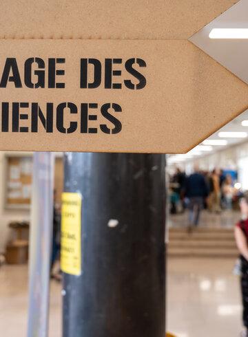 Pancarte village des sciences