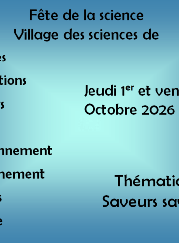 Village des sciences de Sisteron Octobre 2026